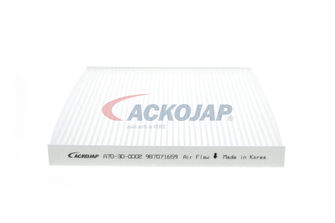 Número OEM 08974 00850 - Filtro de habitáculo A70-30-0002 TOYOTA, LEXUS, DAIHATSU, WIESMANN