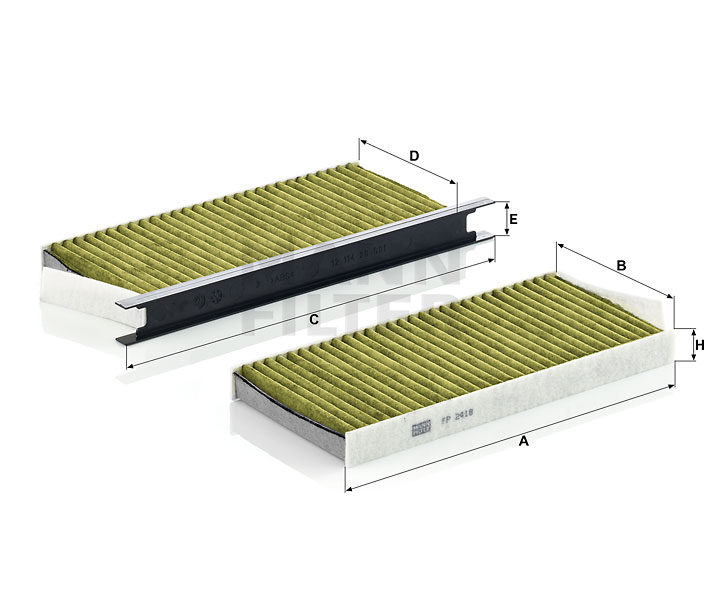 MANN-FILTER FP 2418-2 Renault Master EV pollen filter replacement cost