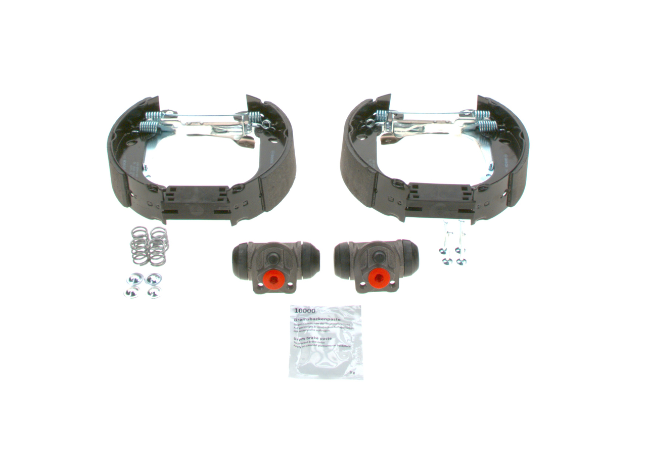 Kit freno, Freno a tamburo 0 204 114 073 BOSCH RENAULT Clio II Hatchback (BB, CB) 1.0 (CB06, CB2R, BB06, BB2R) 2003 71 CV