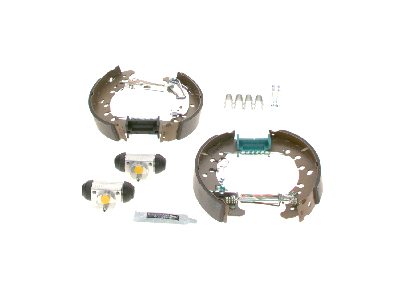 Kit freno, Freno a tamburo 0 204 114 623 BOSCH FIAT Idea (350) 1.3 D Multijet 2017 70 CV
