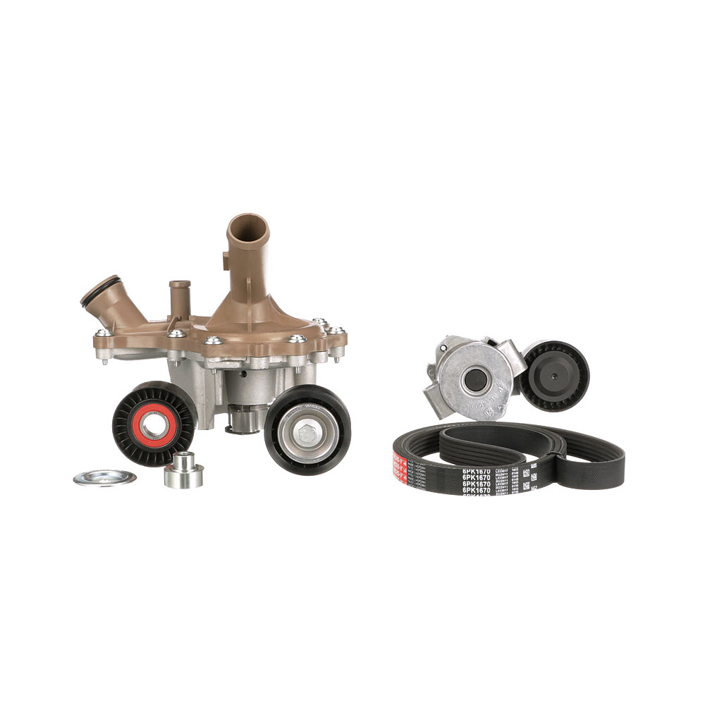 GATES | Kit de correias trapezoidais estriadas com bomba de água, Micro-V® Stretch Fit™ KP26PK1670 FORD Transit Mk6 Camião de plataforma / Chassis (V347, V348) 2013 baratos online