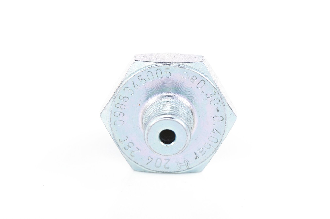 Interruptor de control de la presión de aceite 0 986 345 005 BOSCH DAIHATSU Sirion I (M100) 1.0 i 4WD 2000 58 cv