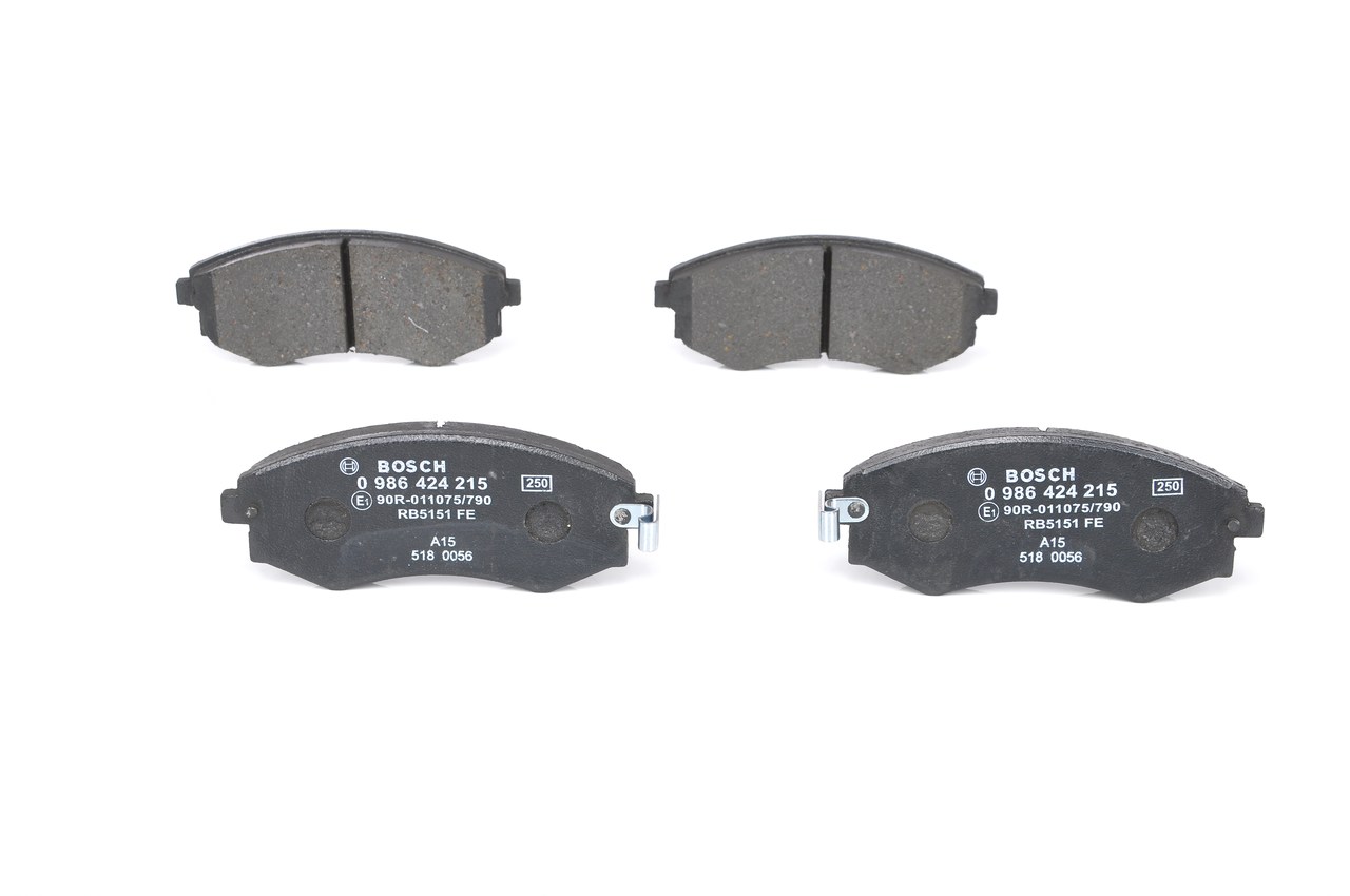 Juego de pastillas de freno 0 986 424 215 BOSCH HYUNDAI Sonata II (Y-2) 2.0 i 16V 1993 130 cv