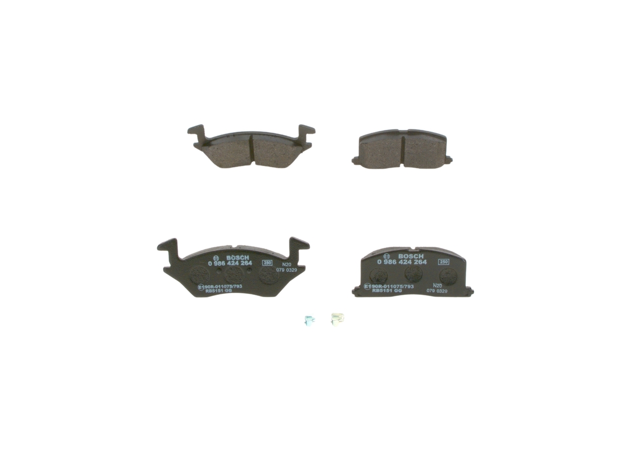 order BOSCH (0 986 424 264) Brake pad set
