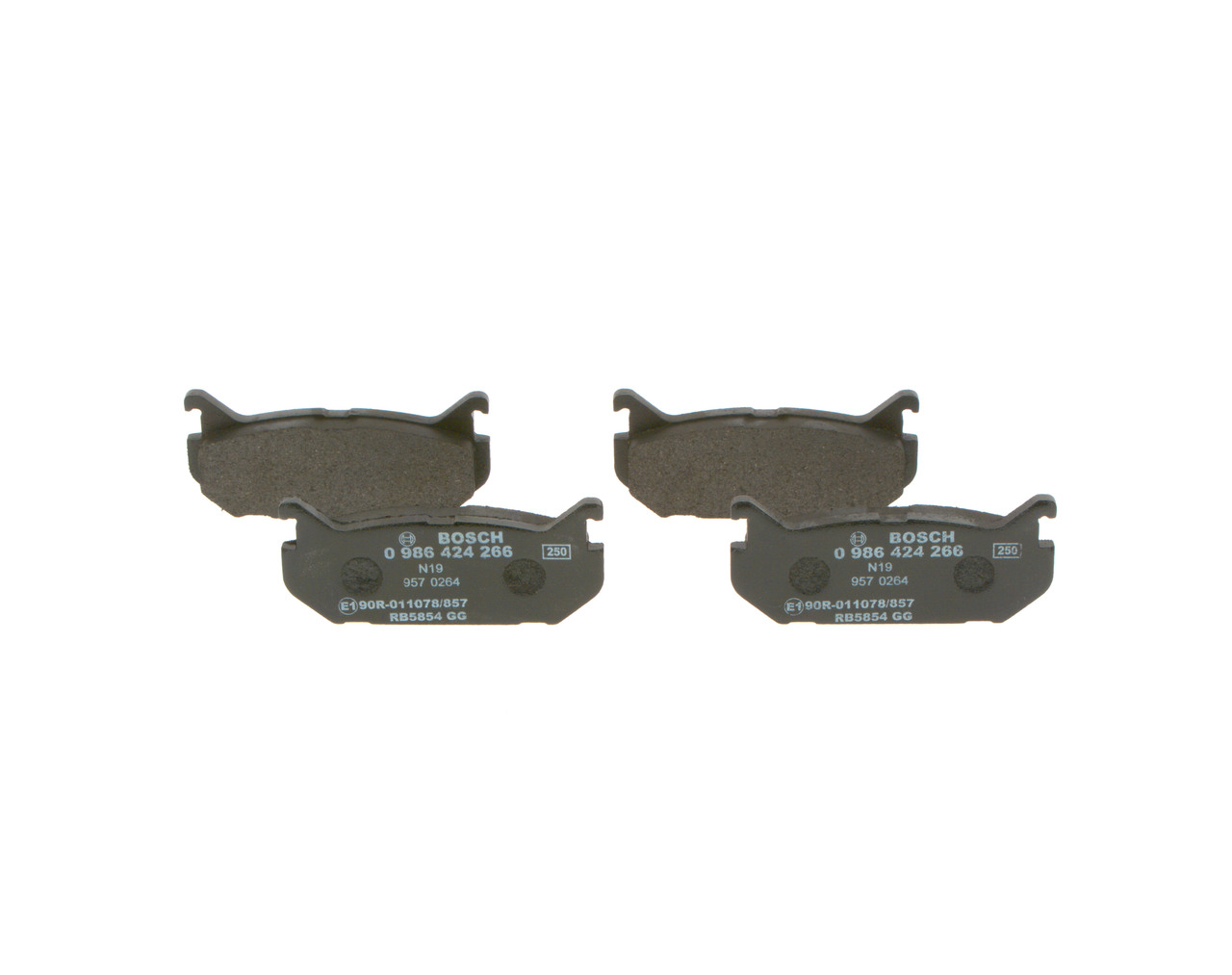 BOSCH | Pastilla 0 986 424 266 MAZDA 626 V Hatchback (GF) 1999 baratos online