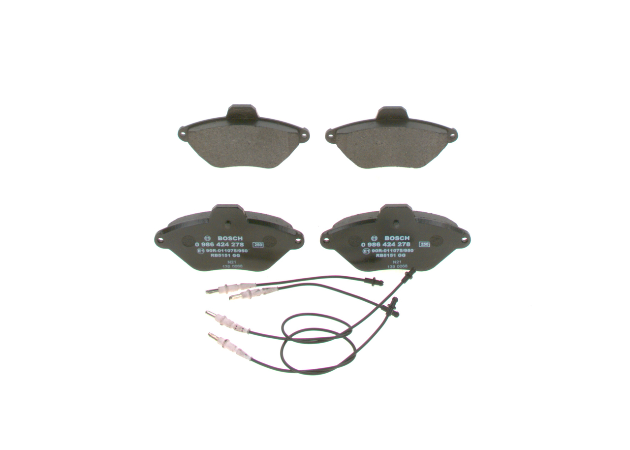 BOSCH 0 986 424 278 Plaquettes de frein arrière et avant CITROËN Xantia Break (X2)