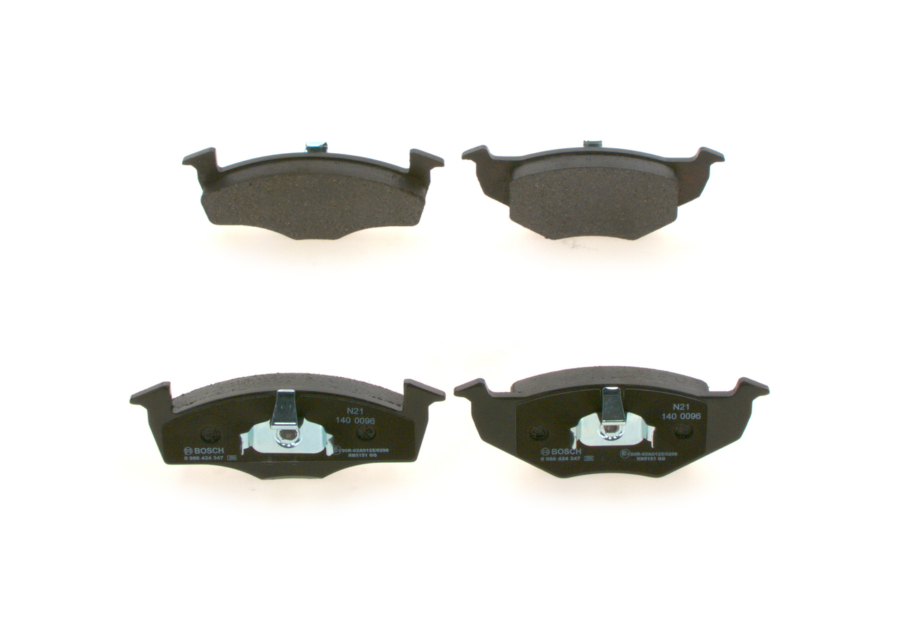 Numéro OEM 1H0 698 151 A - Plaquettes de frein 0 986 424 347 PEUGEOT, CITROËN, AUDI, FORD, SEAT