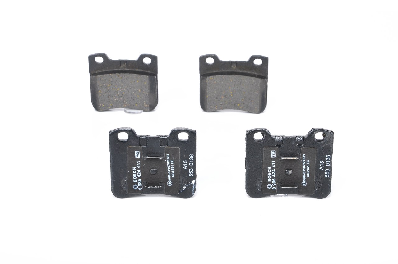 Número OEM 1720 66 - Juego de pastillas de freno 0 986 424 411 SEAT, PEUGEOT, FORD, CITROËN, PIAGGIO