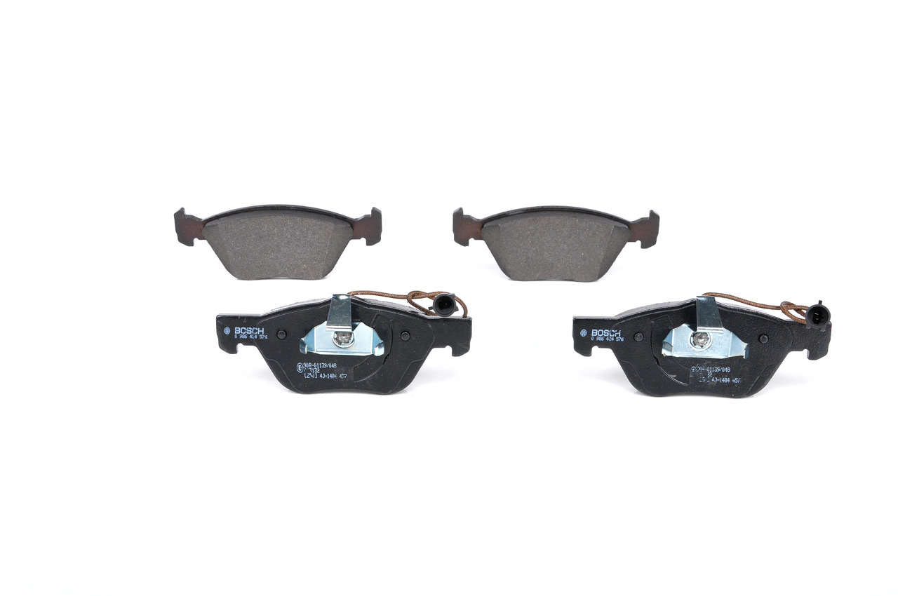 BOSCH 0 986 424 576 Brake pads ALFA ROMEO 166 (936) 2.4 JTD 140 hp Diesel 2003