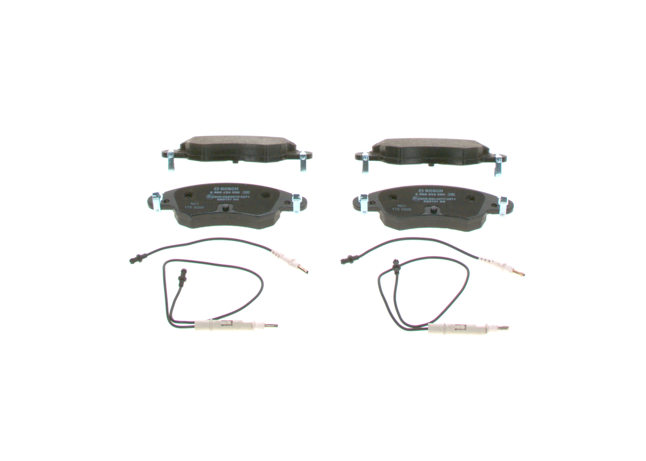 OEM-Nummer 4252 14 - Bremsbeläge 0 986 424 598 VW, PEUGEOT, CITROËN