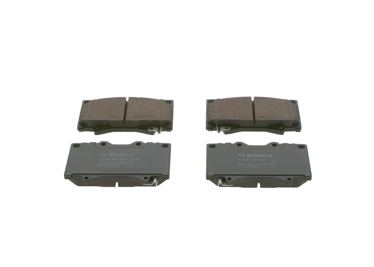 Toyota LAND CRUISER 100 (UZJ100) brake pad kit BOSCH 0 986 424 640