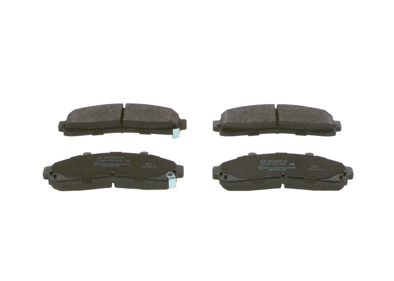 Bromsbelägg 0 986 424 656 BOSCH MAZDA B-serie Pick-up (UN) 2.5 TD 2000 117 hk