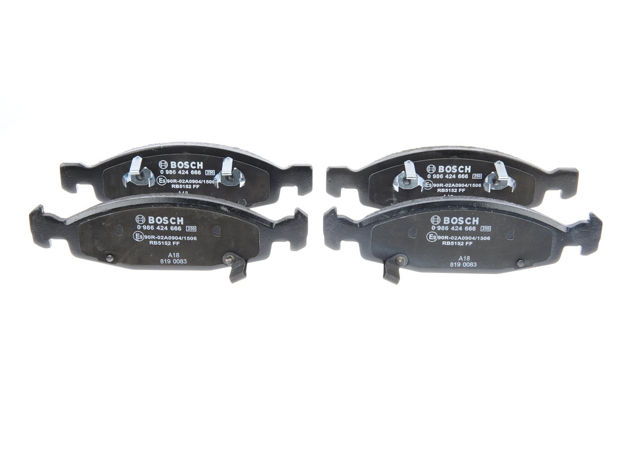 Número OEM 0 5018 592AA - Pastilhas de travão 0 986 424 666 PEUGEOT, ALFA ROMEO, JEEP, CHRYSLER
