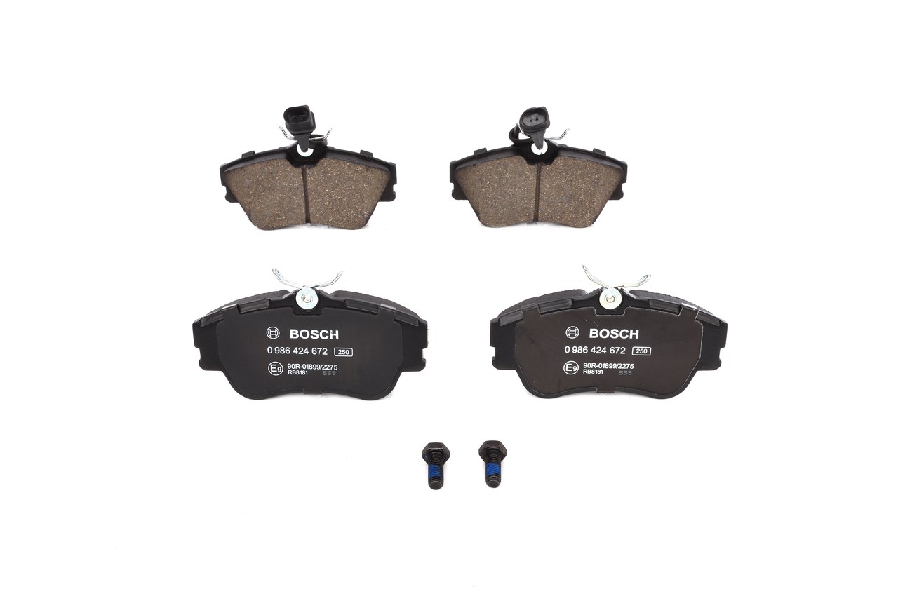 Numéro OEM 7D0 698 151 B - Plaquettes de frein 0 986 424 672 AUDI, SEAT, SKODA, PORSCHE