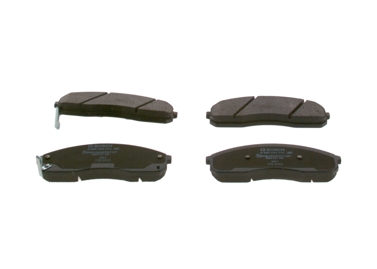 Número OEM 58101 4EA00 - Juego de pastillas de freno 0 986 424 714 HYUNDAI, KIA