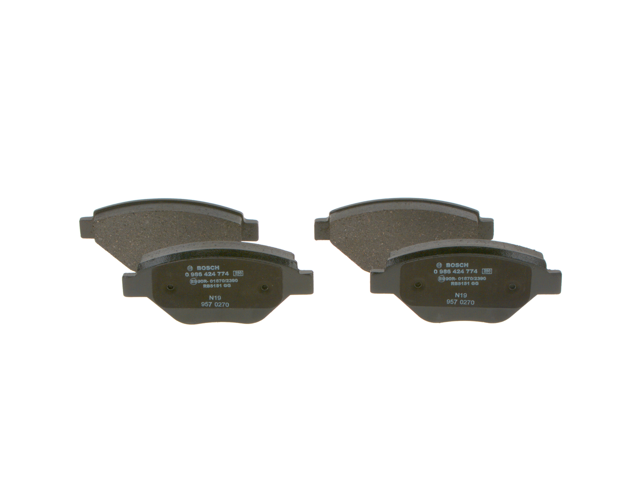 OEM-Nummer 41 06 091 92R - Bremsbeläge 0 986 424 774 RENAULT, NISSAN, RENAULT TRUCKS