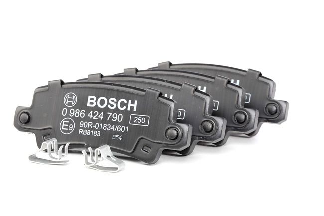 BOSCH | Kit de pastillas de freno con avisador acústico de desgaste, Chapa antichirridos 0 986 424 790 TOYOTA Corolla Verso (AR10) 2005 baratos online