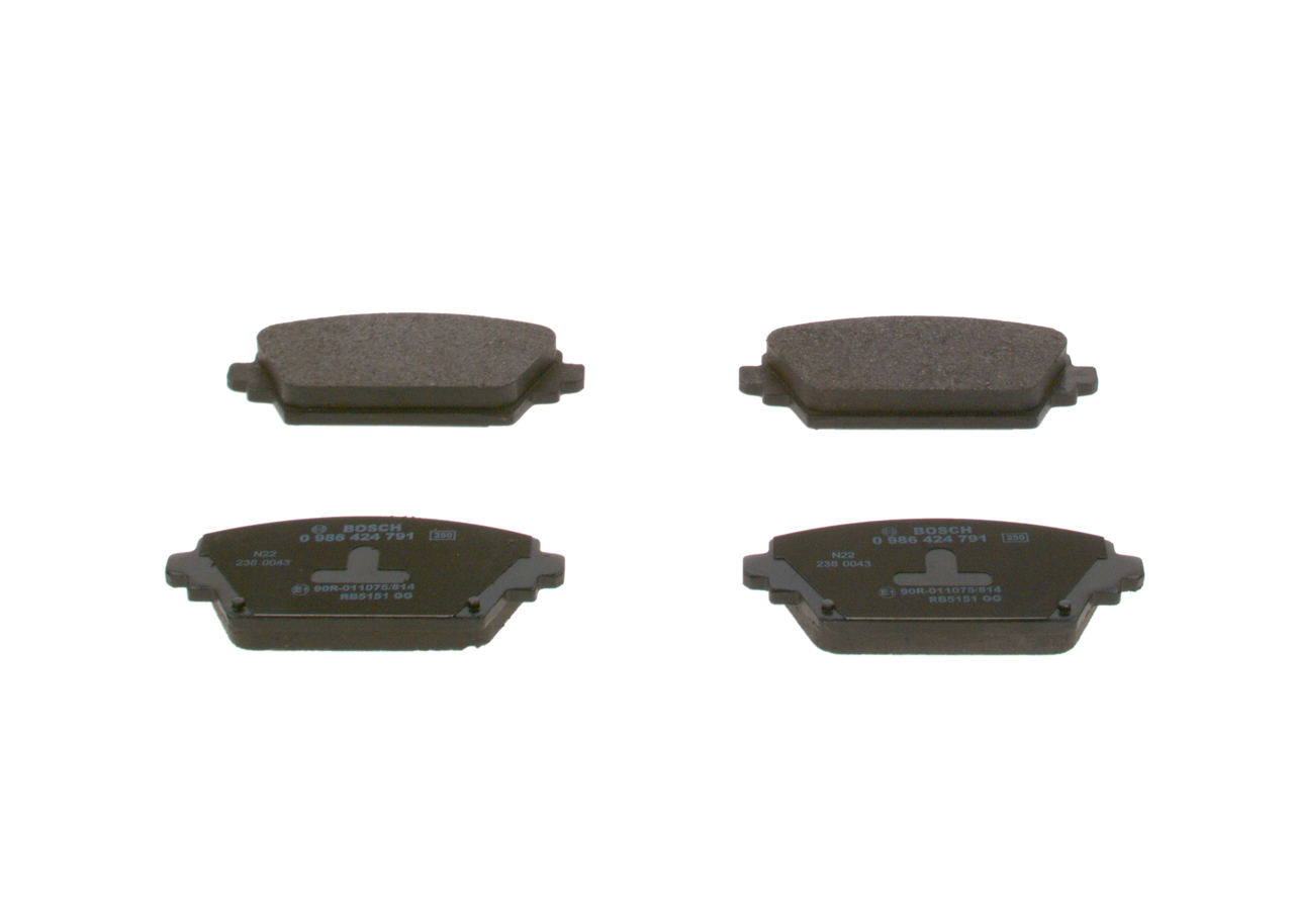OEM-Nummer 41060 4U125 - Bremsbeläge 0 986 424 791 NISSAN, HONDA, INFINITI