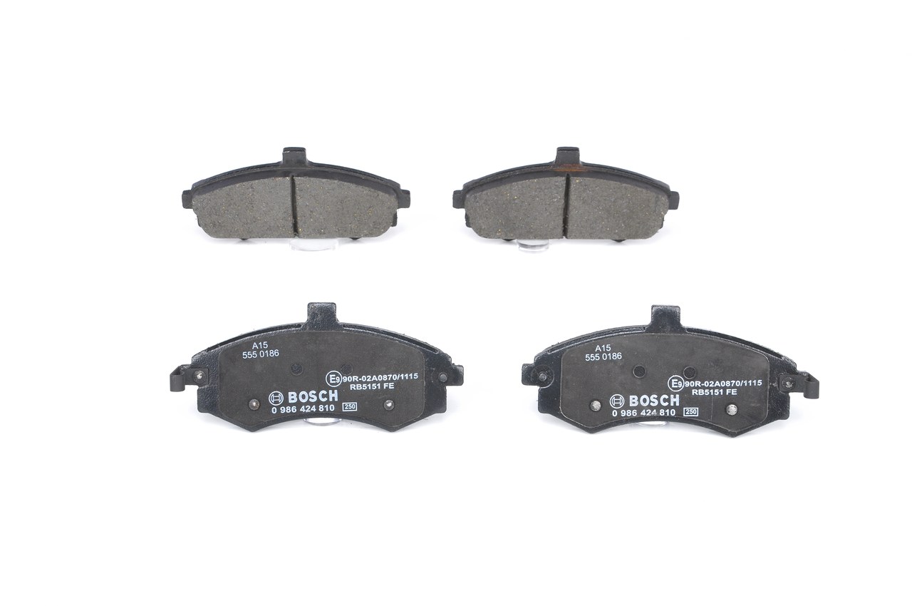 Número OEM 58101 2DA60 - Juego de pastillas de freno 0 986 424 810 HYUNDAI, KIA