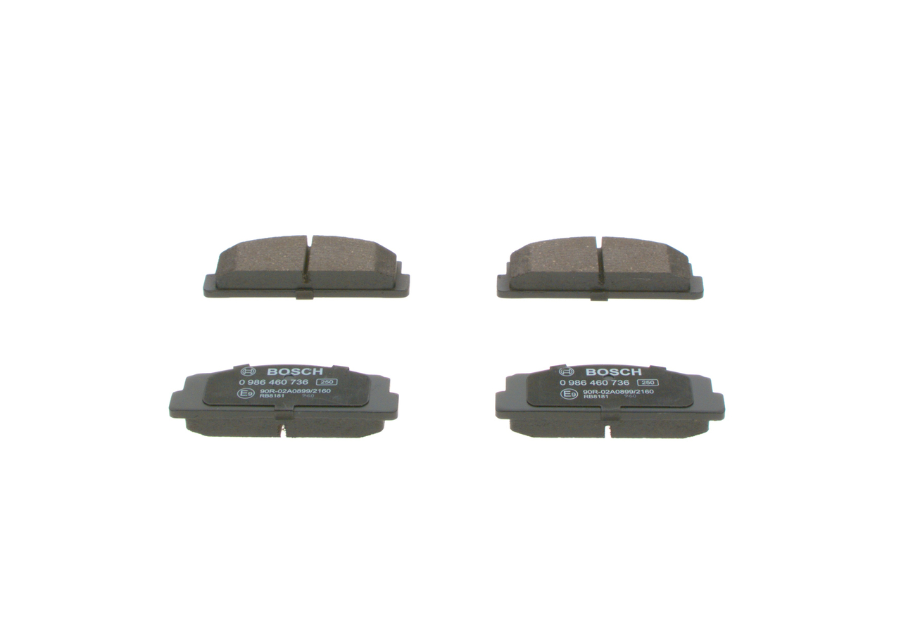 BOSCH 0 986 460 736 Bremsbelag FIAT Panda I Schrägheck (141)