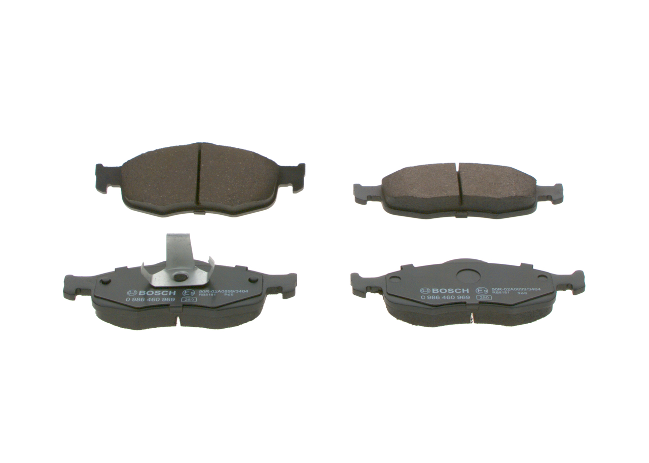 Bremseklosser 0 986 460 969 BOSCH FORD Scorpio Mk2 Stasjonsvogn (GNR, GGR) 2.5 TD 1997 125 hk