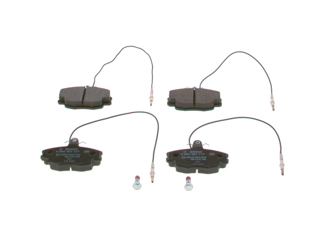 order BOSCH (0 986 461 117) Brake pad set
