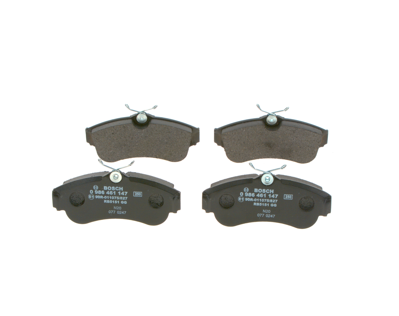 Numéro OEM D1060 BM40A - Plaquettes de frein 0 986 461 147 NISSAN, INFINITI