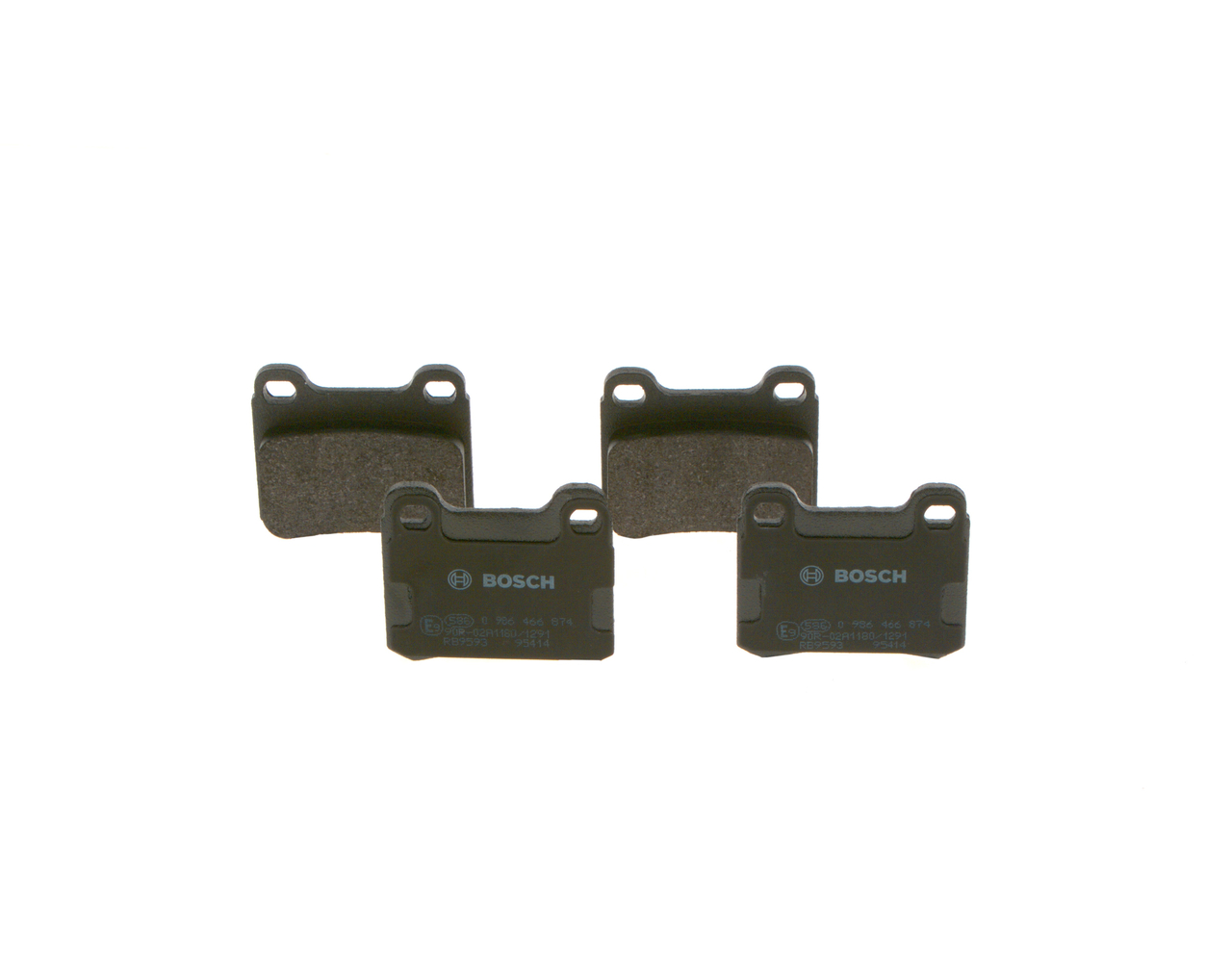Número OEM 001 420 01 20 - Juego de pastillas de freno 0 986 466 874 MERCEDES-BENZ, SMART