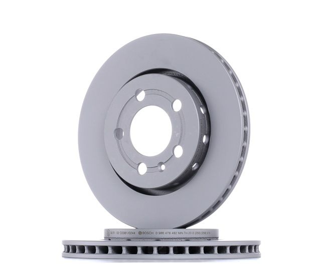 Numéro OEM 1J0 615 301 D - Disque de frein 0 986 478 482 RENAULT, AUDI, FORD, FIAT, SEAT
