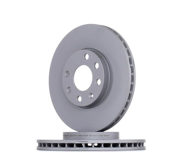 Remschijf 0 986 478 881 BOSCH OPEL Astra G CC (T98) 1.6 LPG (F08, F48) 2000 75 Pk