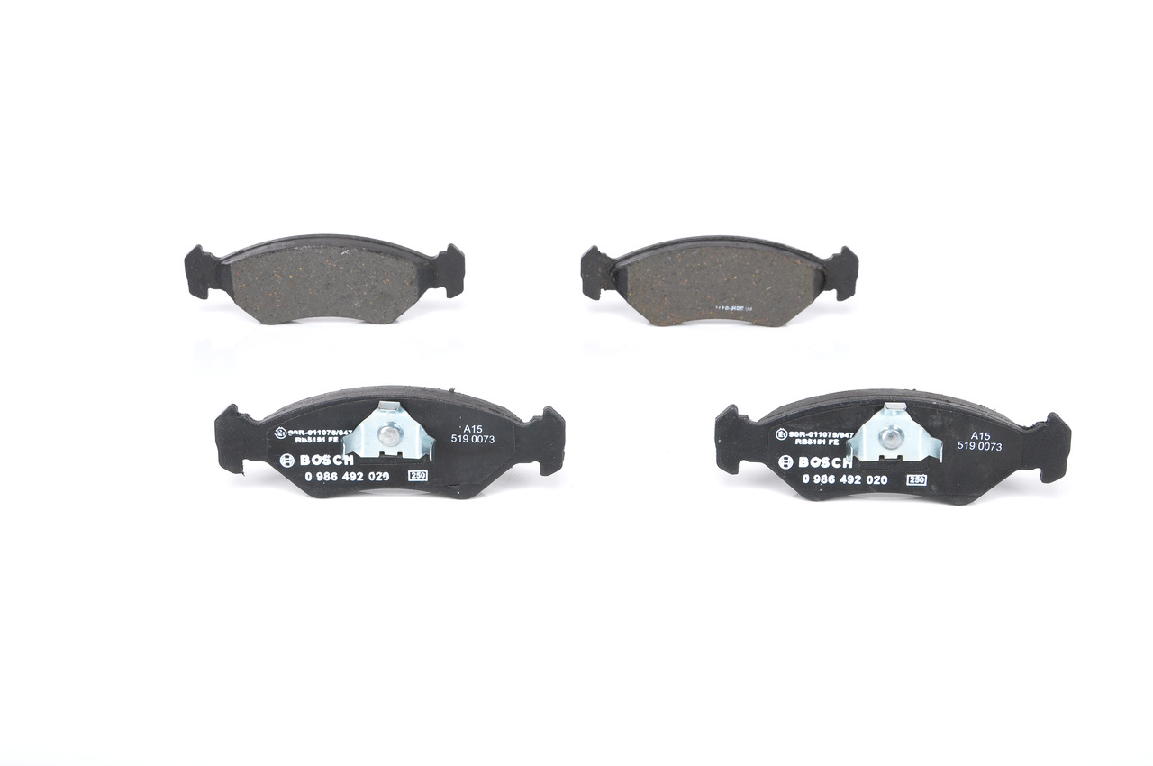 Freins Ford Fiesta Mk3: Plaquettes de frein BOSCH 0 986 492 020