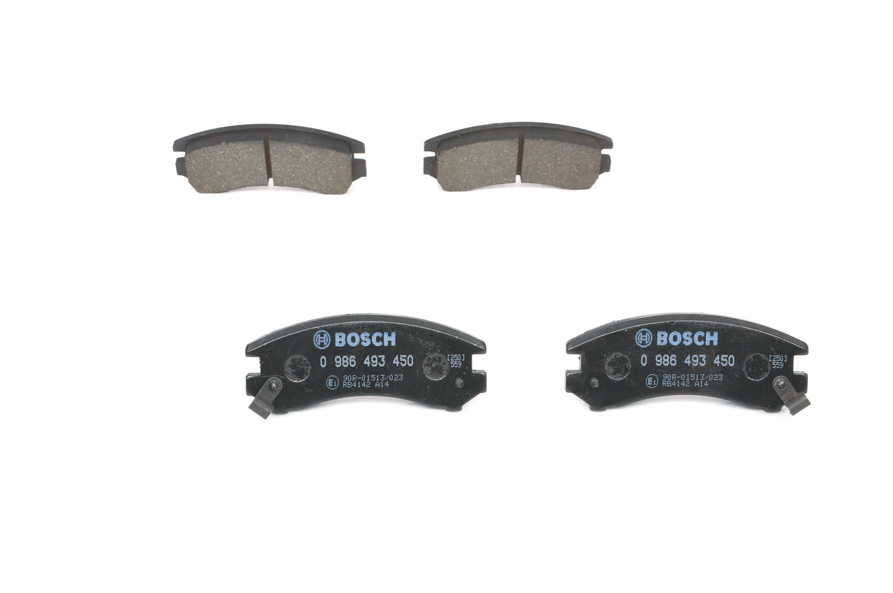 Juego de pastillas de freno 0 986 493 450 BOSCH SUZUKI Swift II Hatchback (EA, MA) 1.3 GTi 1995 101 cv
