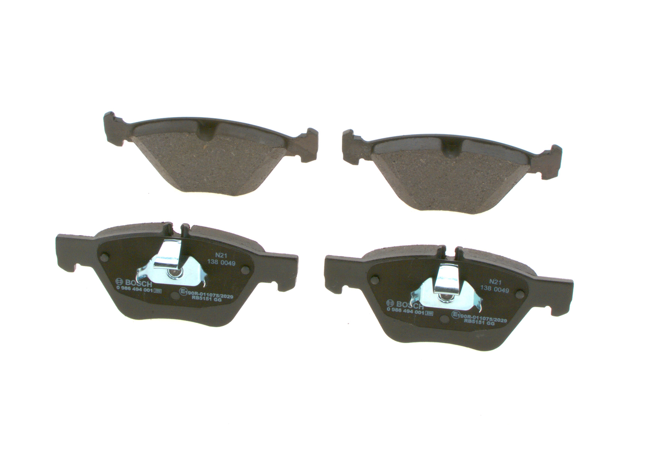 Numéro OEM 004 420 07 20 - Plaquettes de frein 0 986 494 001 MERCEDES-BENZ, CHRYSLER, SSANGYONG