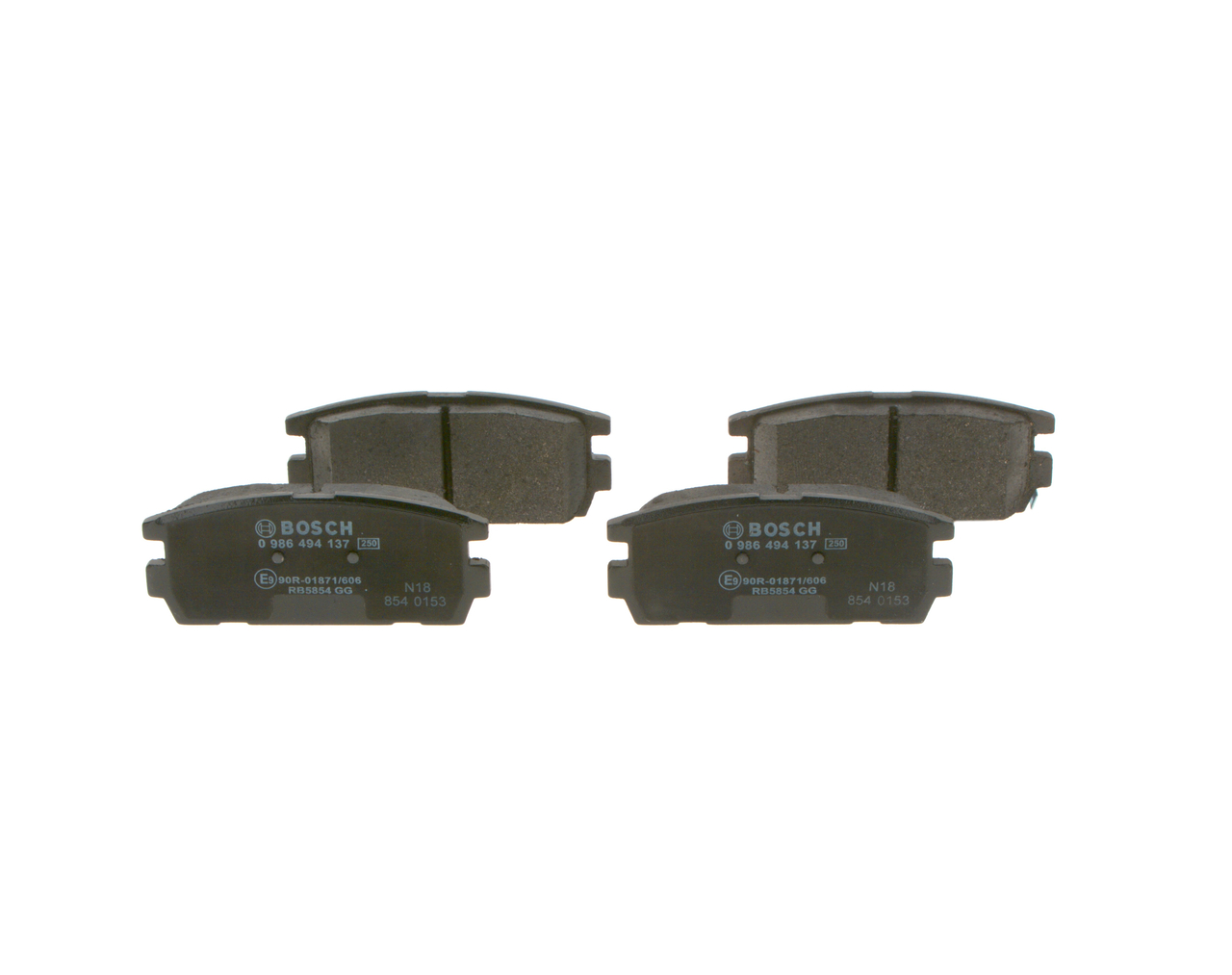 BOSCH 0 986 494 137 Bremsbelagsatz Scheibenbremse HYUNDAI Terracan (HP)