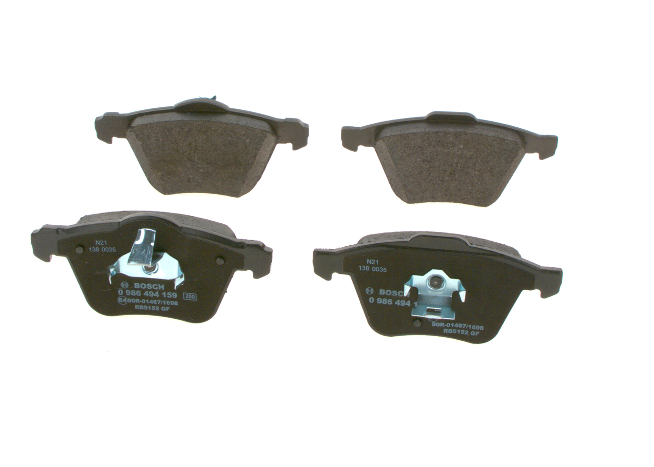 OEM-Nummer 3 076 912 5 - Bremsbeläge 0 986 494 159 VOLVO, SATURN