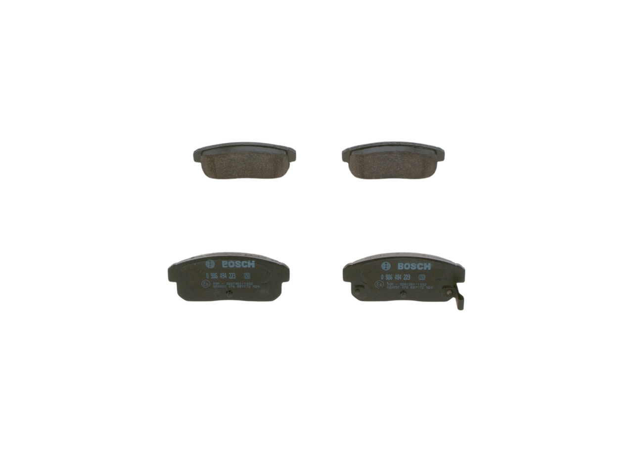 Juego de pastillas de freno 0 986 494 223 BOSCH SUZUKI Ignis I (FH) 1.5 2005 113 cv