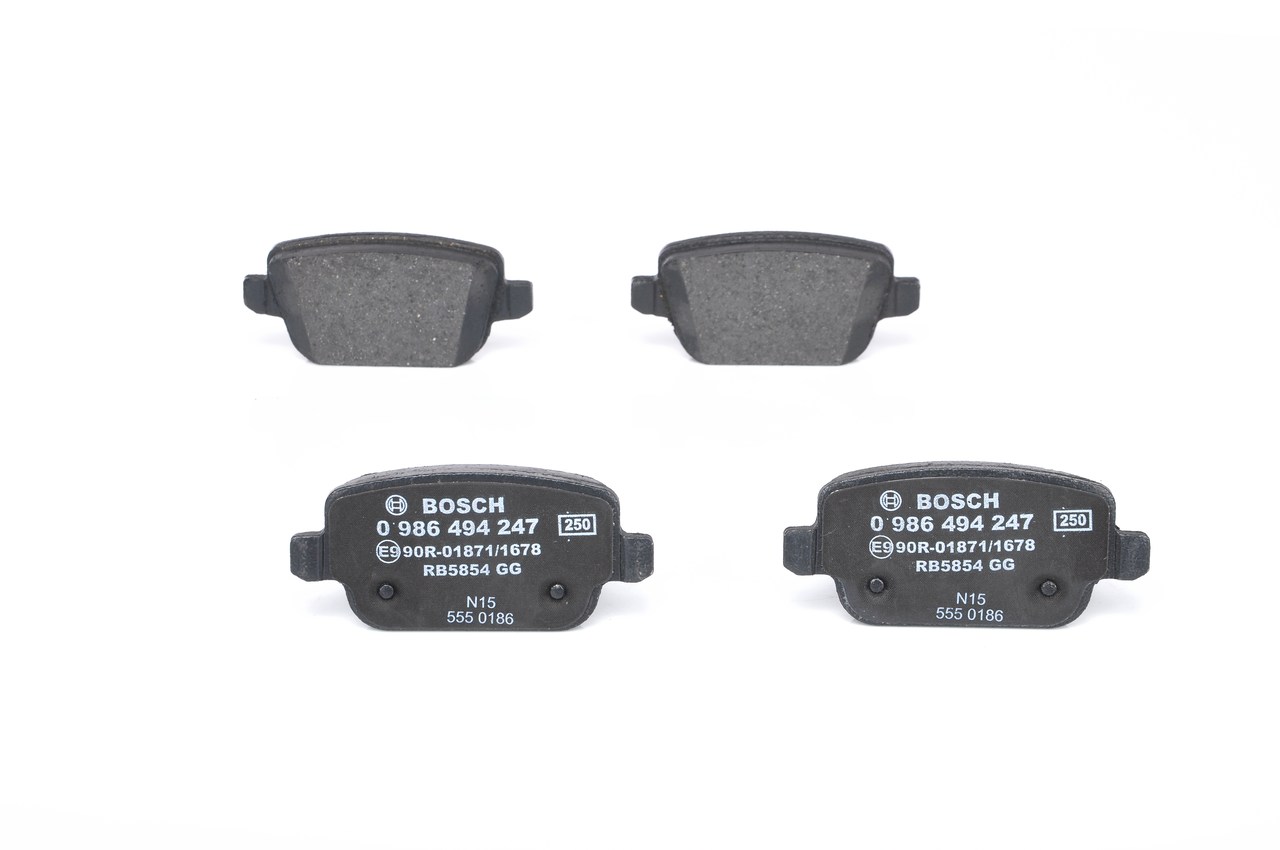 Número OEM LR 003 657 - Juego de pastillas de freno 0 986 494 247 FORD, CITROËN, FIAT, KIA, VOLVO