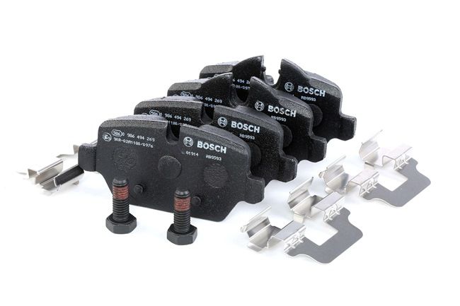 Brake pad set 0 986 494 269 BOSCH 34 21 6 788 183 BMW, FIAT, MINI