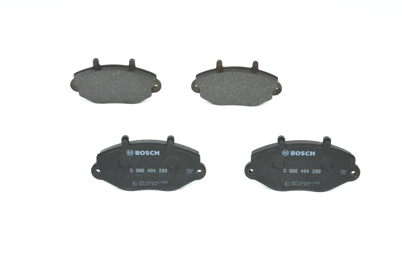 Kit pastiglie freni 0 986 494 289 BOSCH FORD Transit Mk4 Camion pianale/Telaio (VE83) 2.5 TD 1998 75 CV