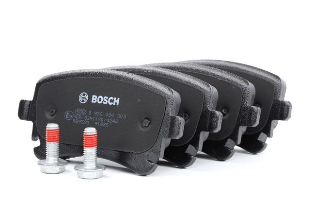 BOSCH | Pastillas De Freno con tornillos, con accesorios 0 986 494 303 AUDI A8 D3 (4E2, 4E8) 2008 baratos online