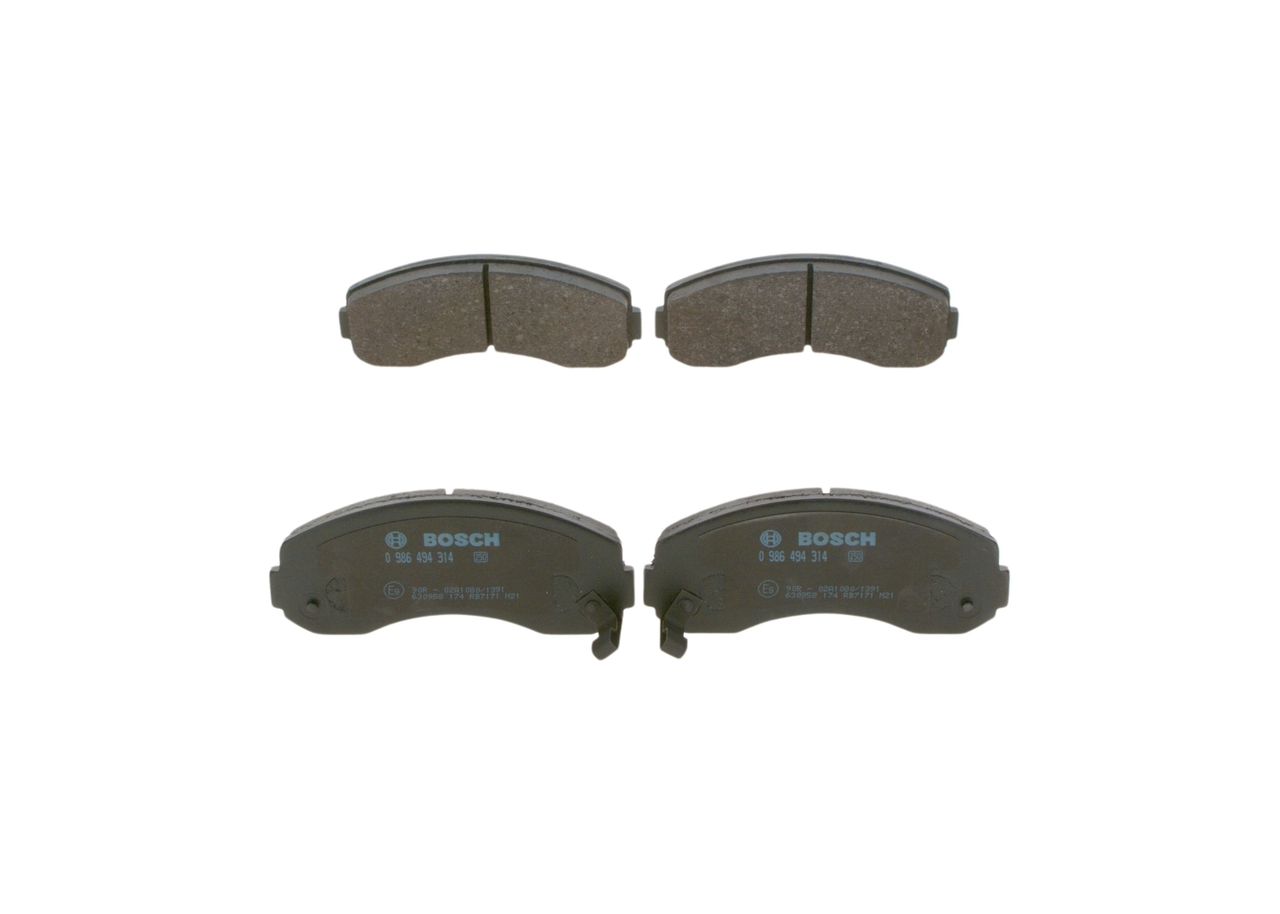 Número OEM 0K60A 3328ZA - Juego de pastillas de freno 0 986 494 314 HYUNDAI, KIA, MAZDA, ASIA MOTORS, SATURN