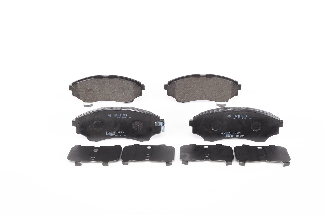 Juego de pastillas de freno 0 986 494 323 BOSCH MAZDA BT-50 Pick-up (CD, UN) 2.6 4x4 2006 122 cv