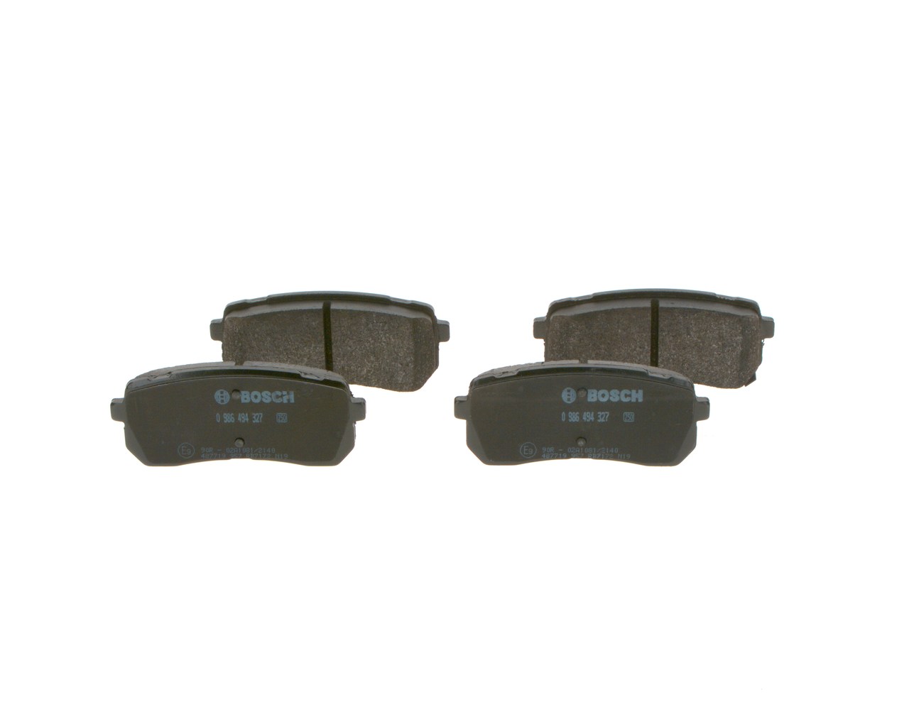 BOSCH 0 986 494 327 Bremsbelagsatz HYUNDAI H-1 Travel (TQ)