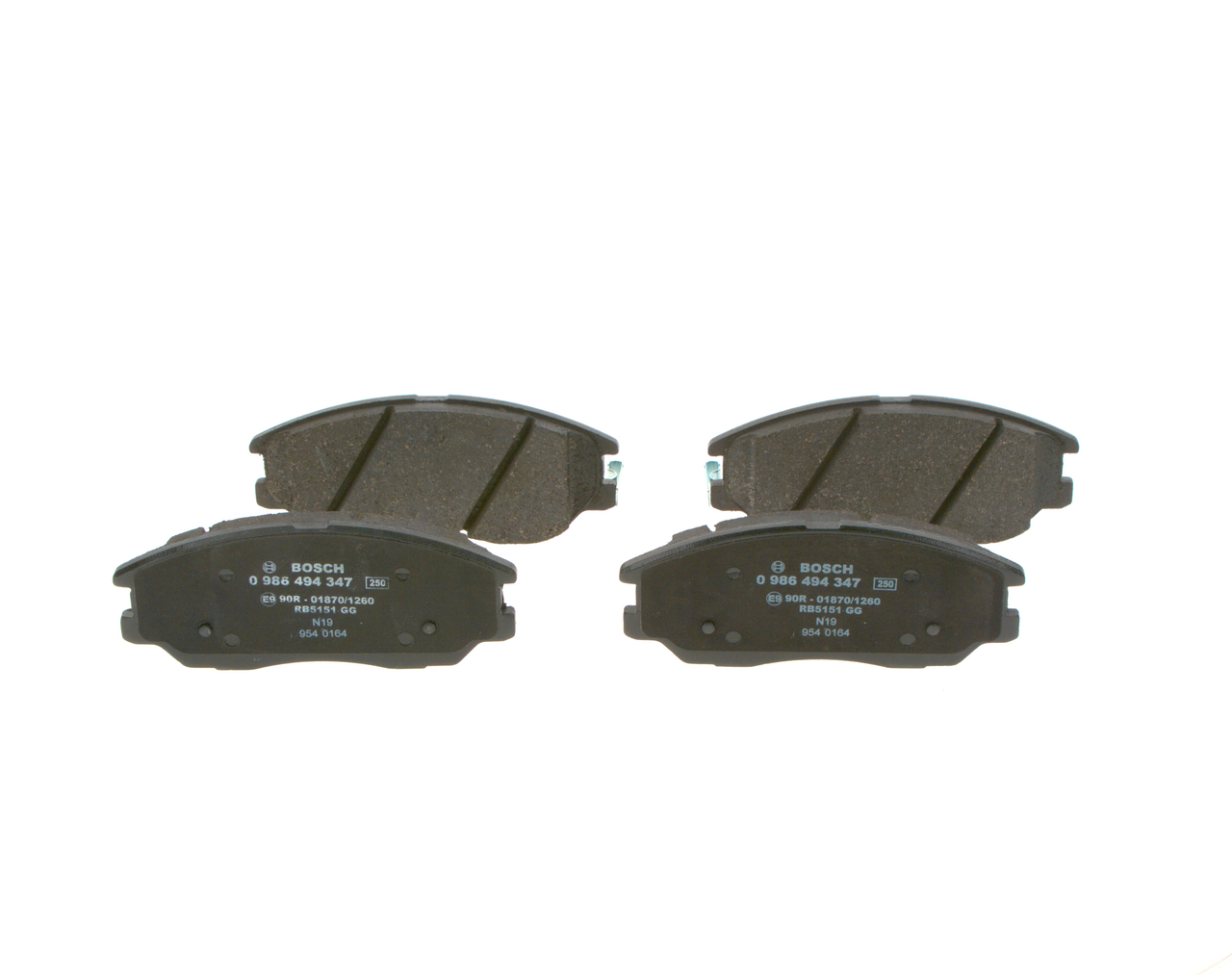 BOSCH 0 986 494 347 Bremssteine HYUNDAI Terracan (HP)