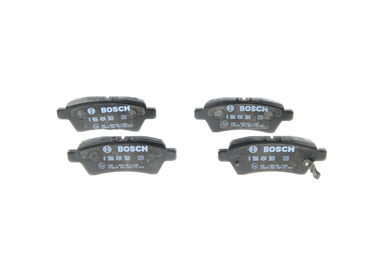 OEM-Nummer 44060 EA091 - Bremsbeläge 0 986 494 369 RENAULT, NISSAN, INFINITI
