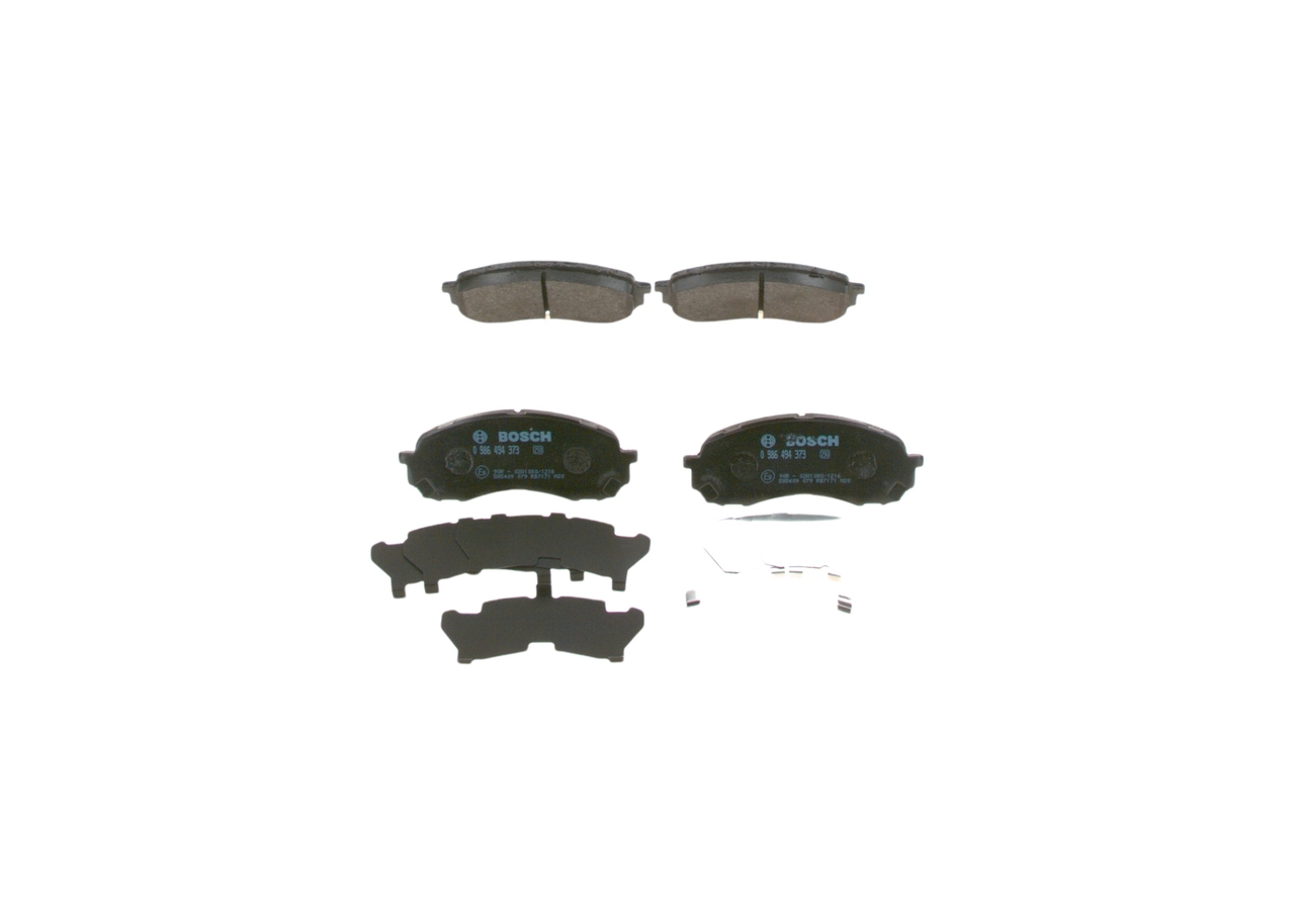 Numer OEM 26296 AE190 - Klocki hamulcowe 0 986 494 373 TOYOTA, HYUNDAI, SUBARU, BEDFORD