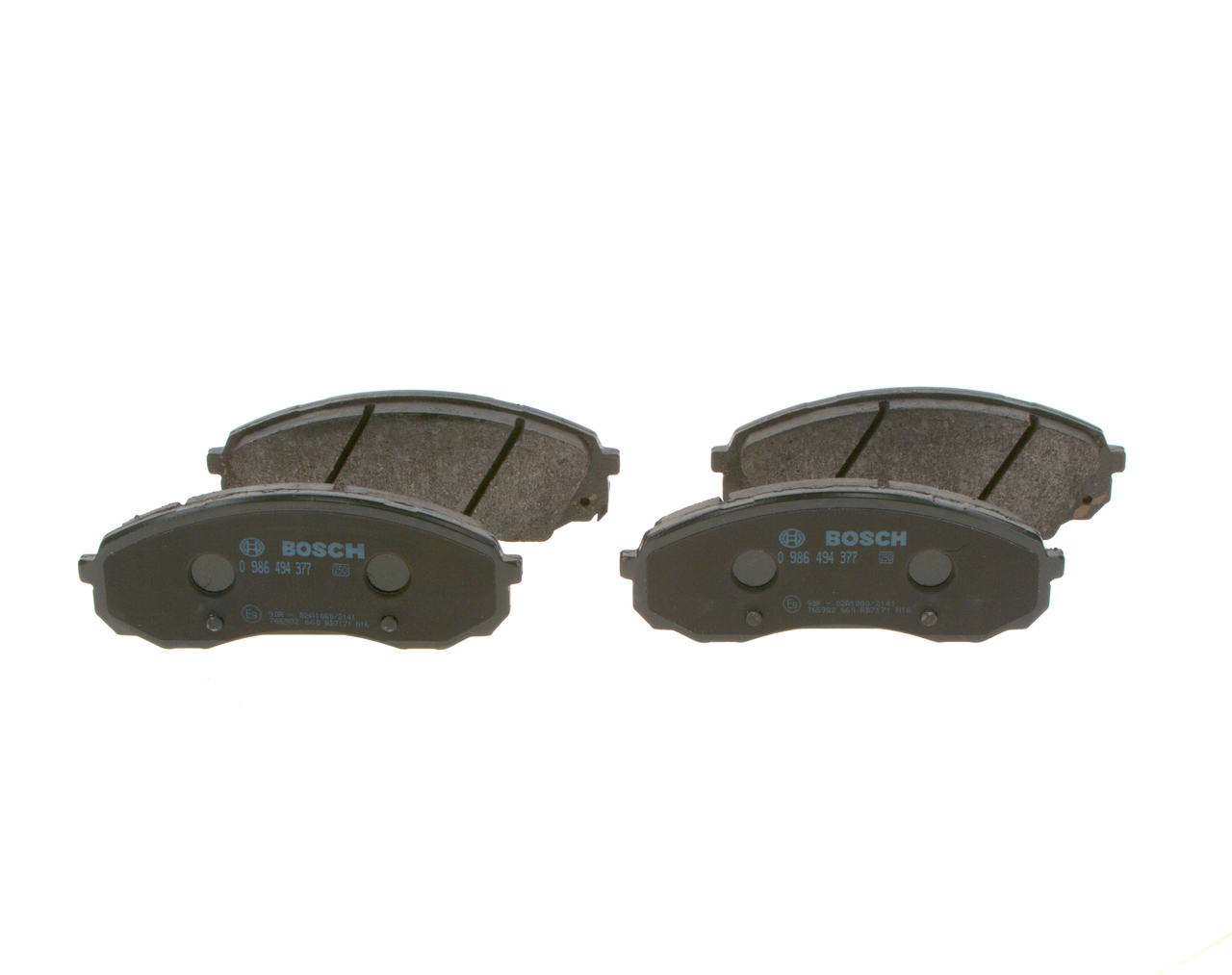 BOSCH | Kit de pastillas de freno con avisador acústico de desgaste, Chapa antichirridos, con instrucciones de montaje 0 986 494 377 KIA Carnival / Grand Carnival II (VQ) 2005 baratos online
