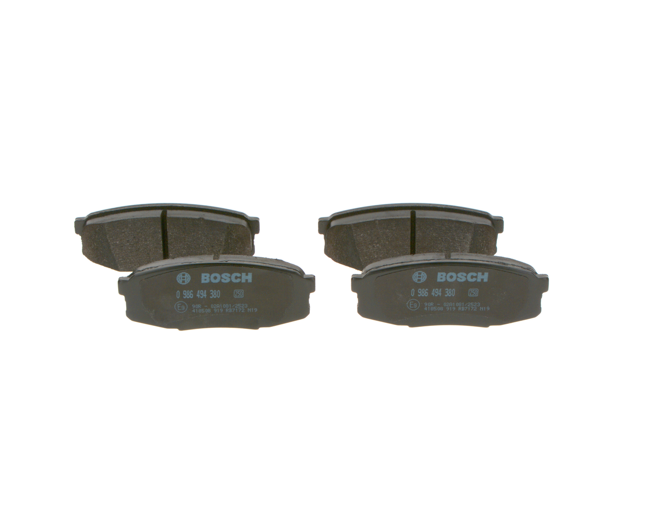 Número OEM 04466 60 140 - Juego de pastillas de freno 0 986 494 380 TOYOTA, MITSUBISHI, LEXUS, SATURN, WIESMANN