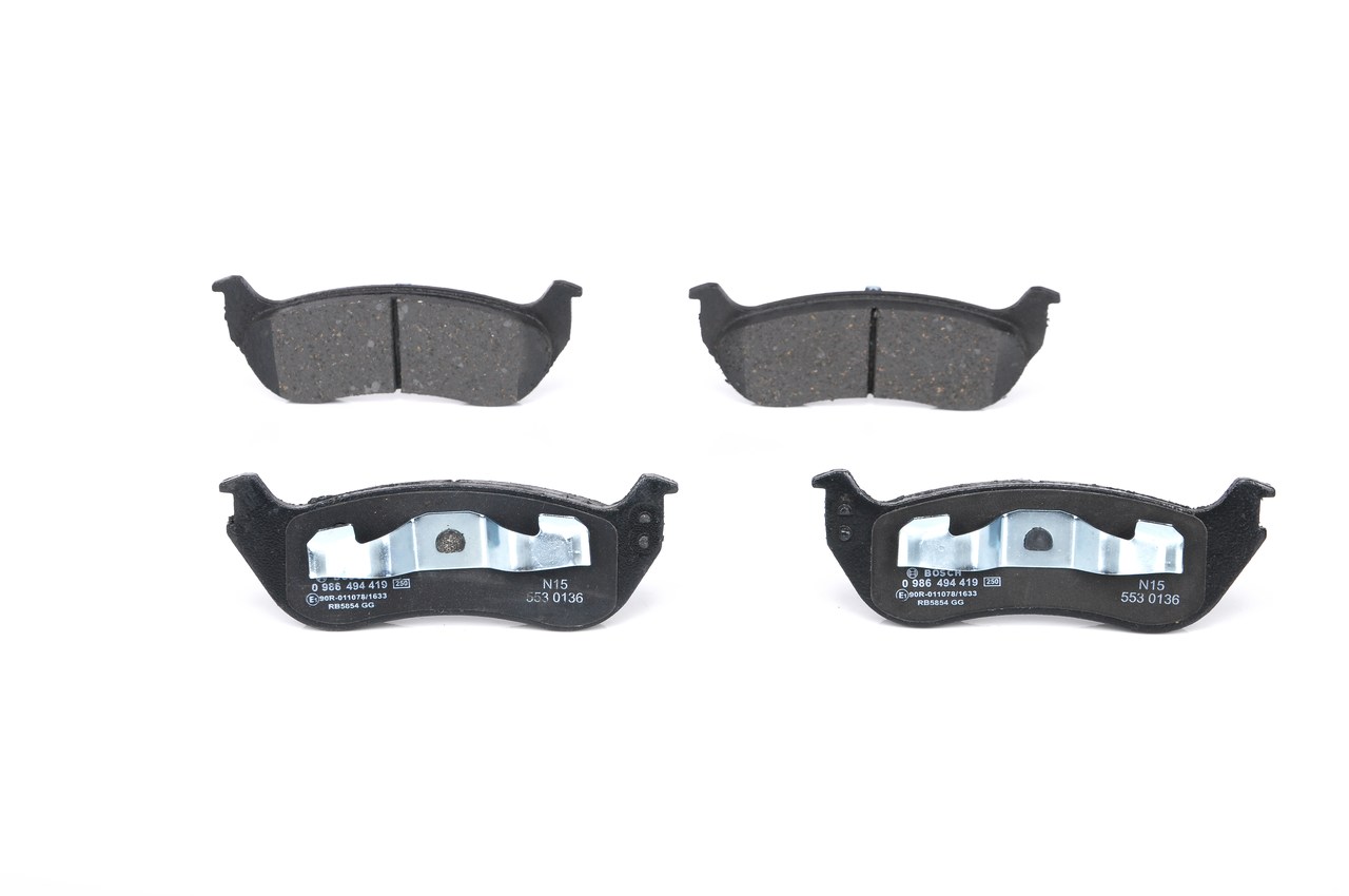 OEM nummer 0 5083 882AE - Bremseklosser 0 986 494 419 PEUGEOT, JEEP, ALFA ROMEO, CHRYSLER