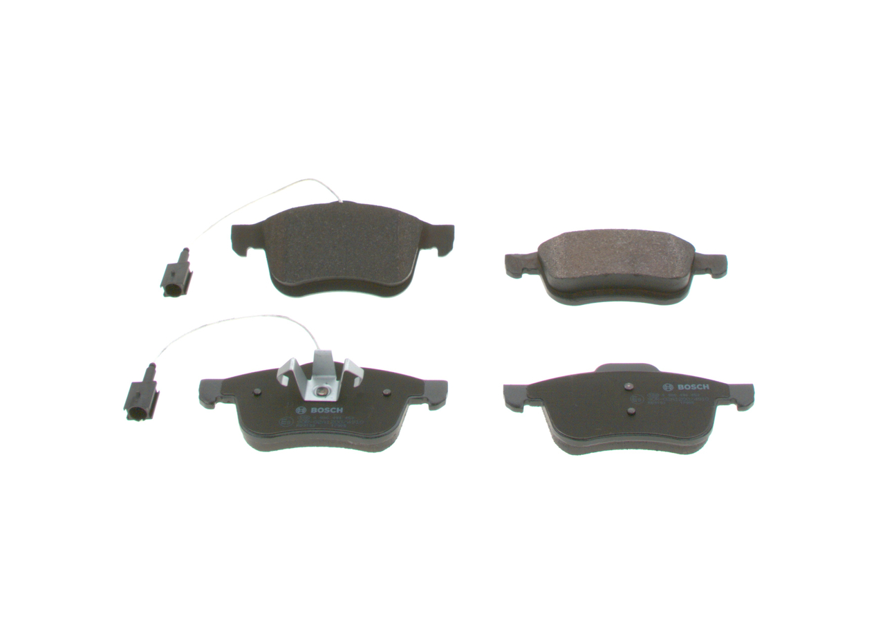 BOSCH 0 986 494 453 brake pads FIAT Doblo II Estate (263) 1.6 D Multijet (263AXE1B, 263AXY1B) 100hp 2016